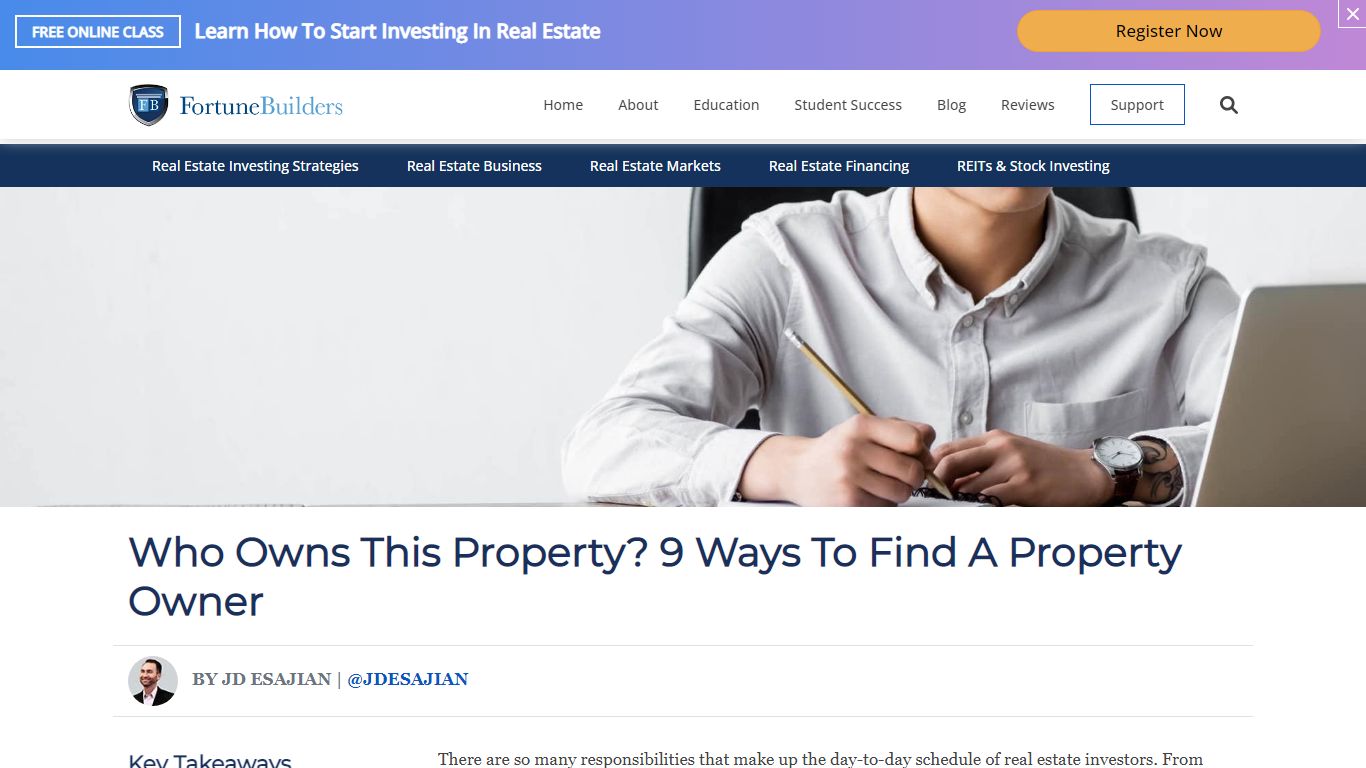 How To Find Out Who Owns A Property: 9 Techniques - FortuneBuilders